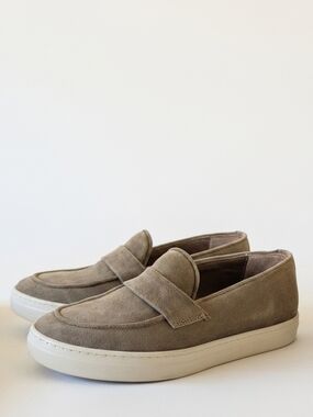 Alfonsi Milano Carla Handmade Women's Suede Slip-On Loafers Size EU 40 US 9
